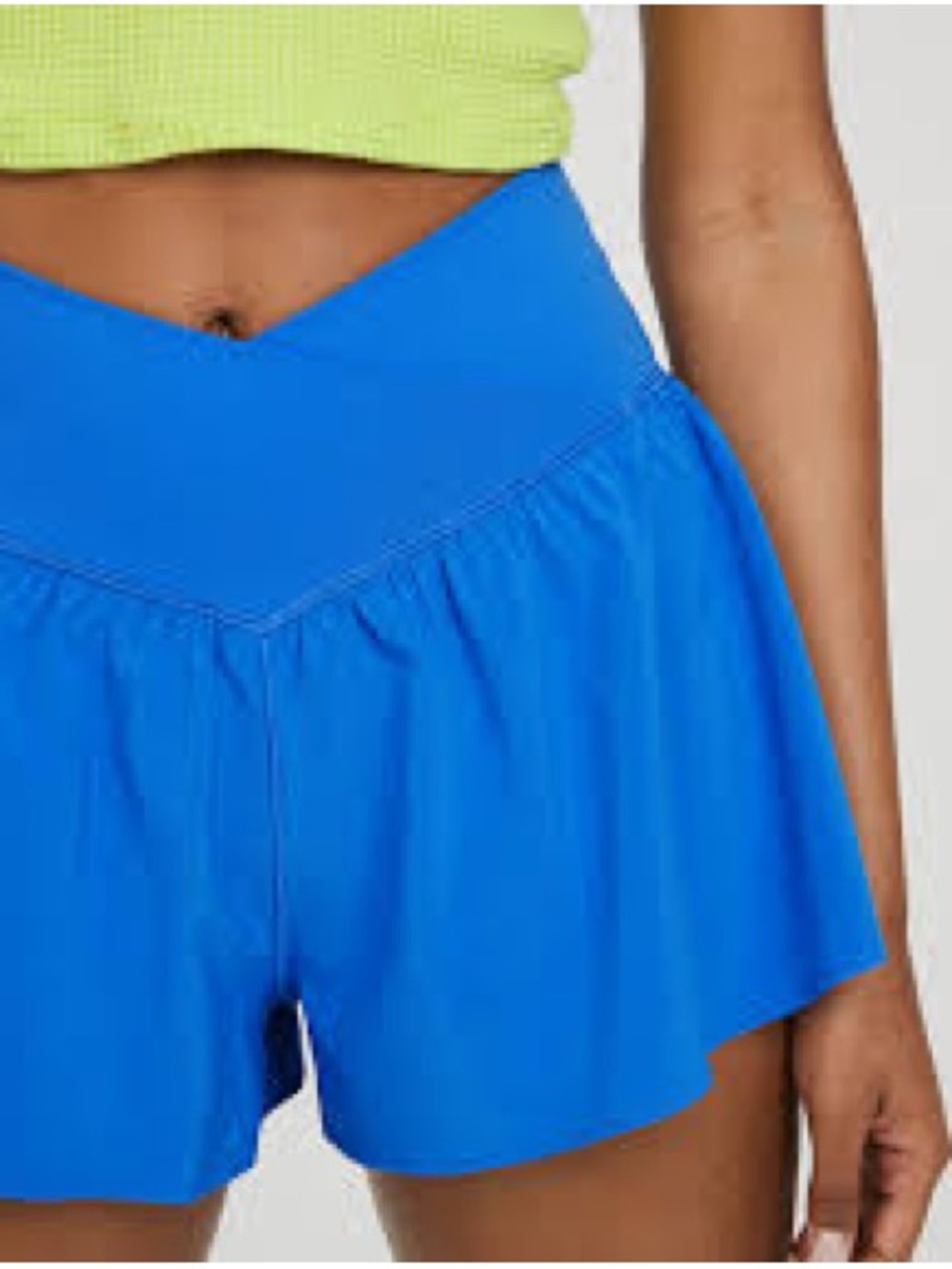 Aerie real me crossover flowy lined athletic shorts